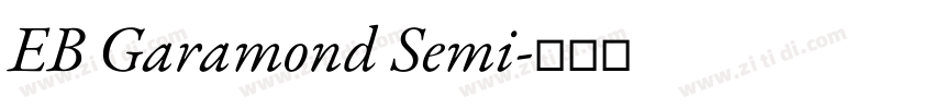 EB Garamond Semi字体转换
